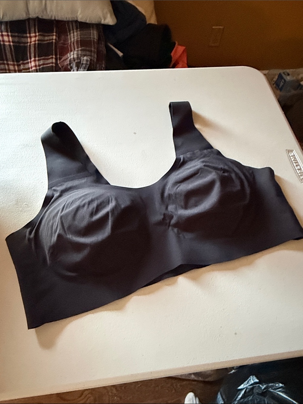 Knix Seamless Black Women's Pullover Wireless Comfort Bra
